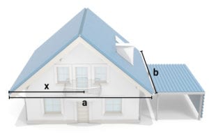 Trapezblecheversand Trapezblechhaus Berechnung Dachrinnengröße Dachgrundfläche